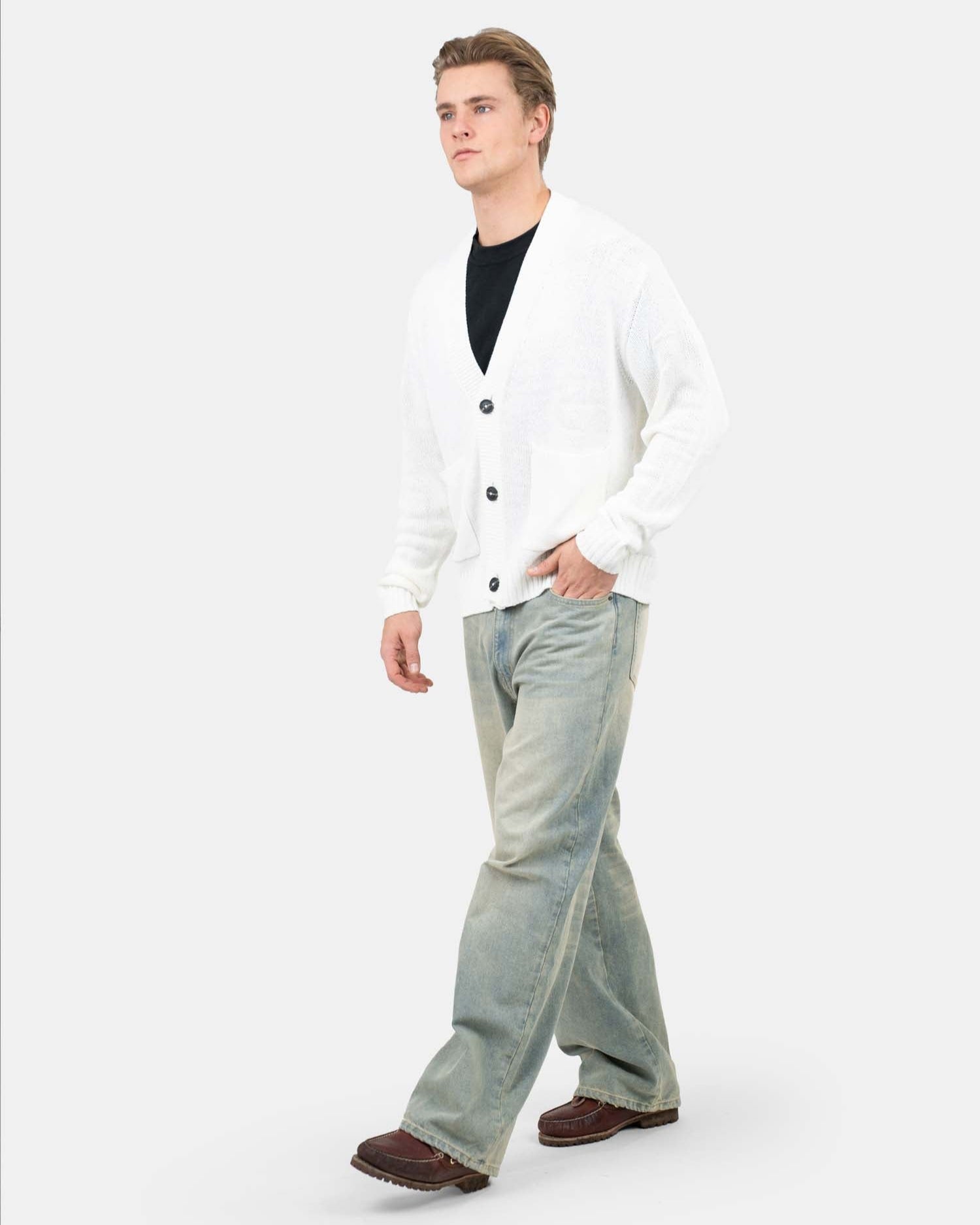 Cardigan With Pockets Hvid | Skagen - clothing.dk